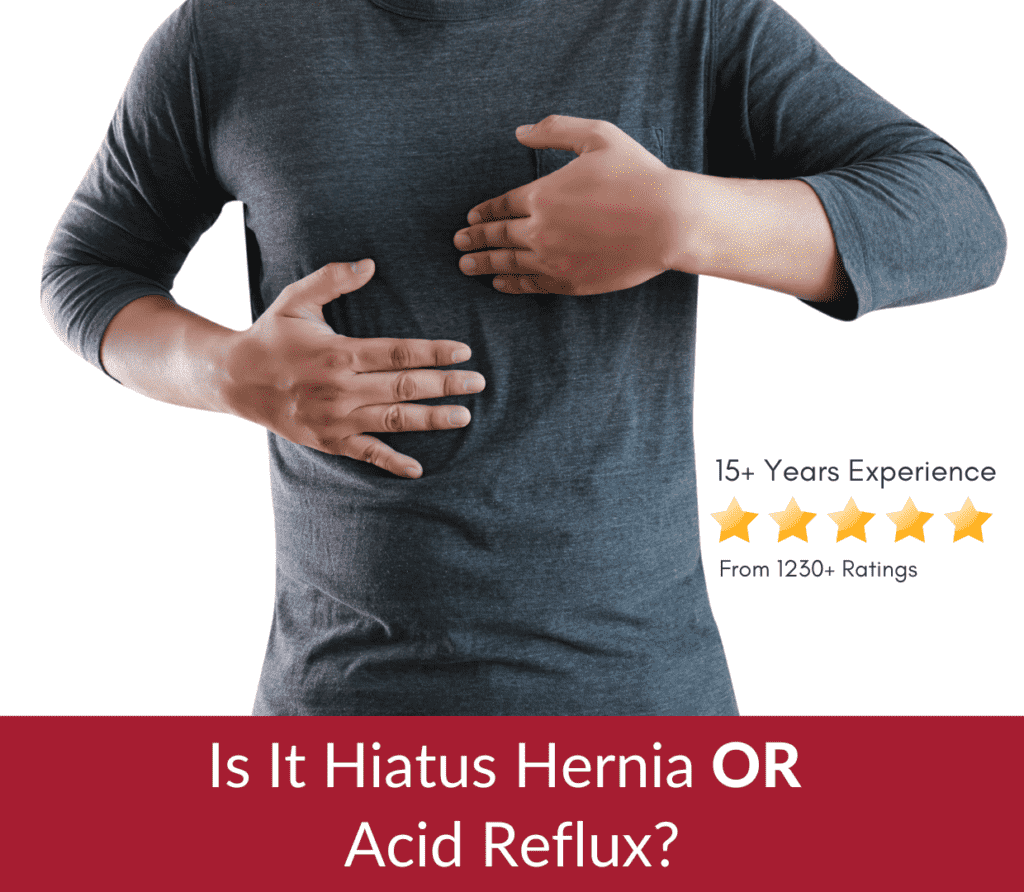 Difference Between Hiatus Hernia and Acid Reflux